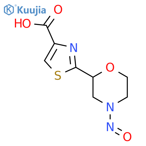 2-(4-Nitrosomorpholin-2-yl)-1,3-thiazole-4-carboxylic acid structure
