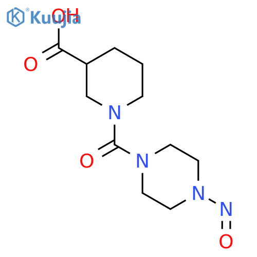 1-(4-Nitrosopiperazine-1-carbonyl)piperidine-3-carboxylic acid structure