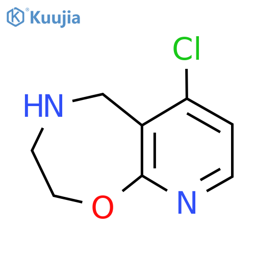 6-chloro-2H,3H,4H,5H-pyrido3,2-f1,4oxazepine structure
