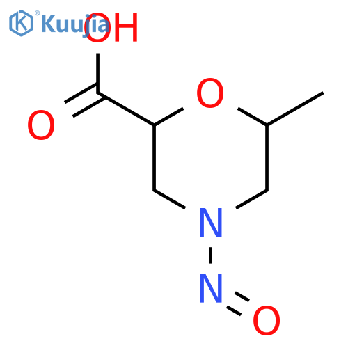 6-Methyl-4-nitrosomorpholine-2-carboxylic acid structure