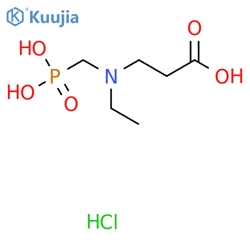 3-ethyl(phosphonomethyl)aminopropanoic acid hydrochloride structure