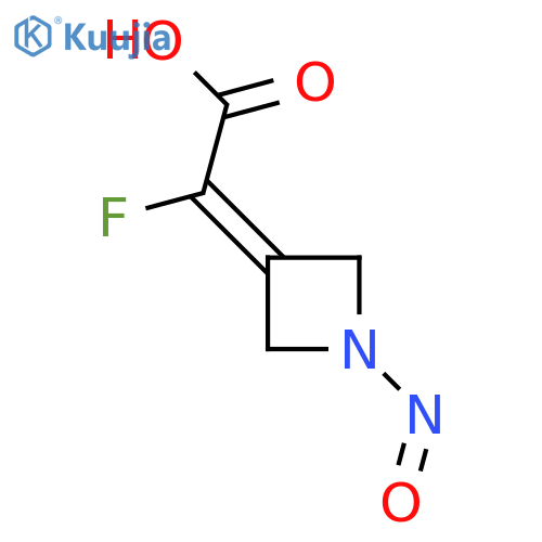 2-Fluoro-2-(1-nitrosoazetidin-3-ylidene)acetic acid structure