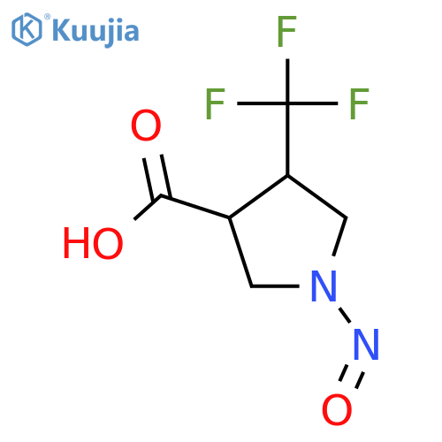 1-Nitroso-4-(trifluoromethyl)pyrrolidine-3-carboxylic acid structure