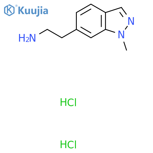 2-(1-methyl-1H-indazol-6-yl)ethan-1-amine dihydrochloride structure