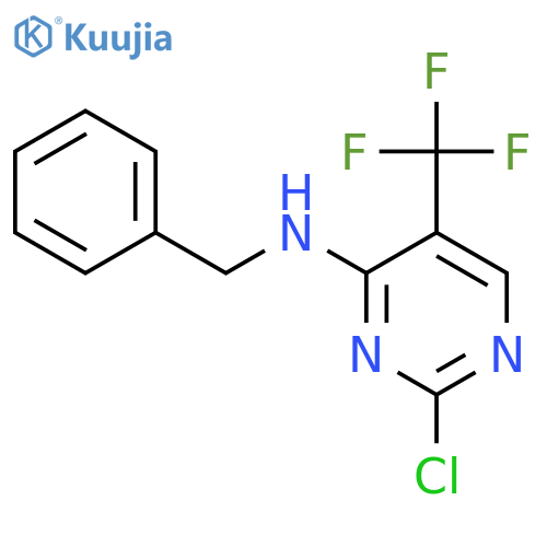 N-benzyl-2-chloro-5-(trifluoromethyl)pyrimidin-4-amine structure