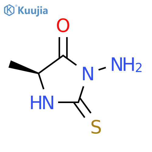 4-Imidazolidinone,3-amino-5-methyl-2-thioxo-, (5S)- structure