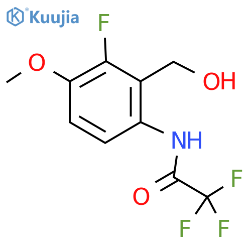 Acetamide, 2,​2,​2-​trifluoro-​N-​[3-​fluoro-​2-​(hydroxymethyl)​-​4-​methoxyphenyl]​- structure