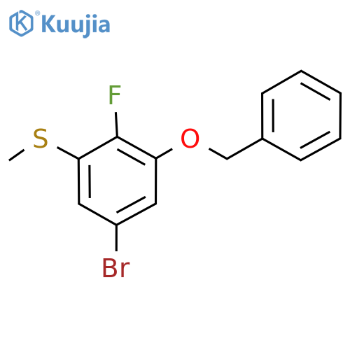 Benzene, 5-bromo-2-fluoro-1-(methylthio)-3-(phenylmethoxy)- structure