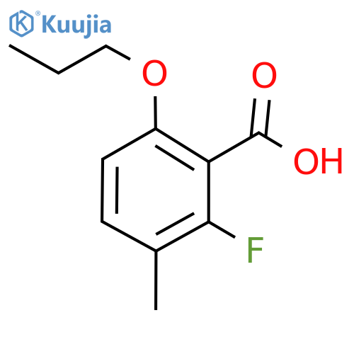 2-Fluoro-3-methyl-6-propoxybenzoic acid structure