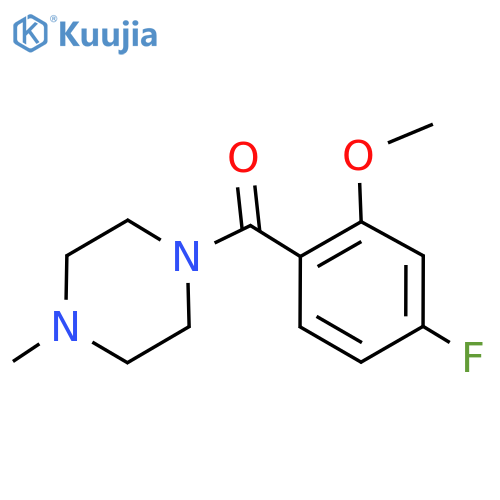 (4-Fluoro-2-methoxyphenyl)(4-methylpiperazin-1-yl)methanone structure