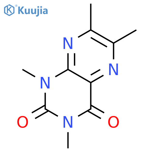 2,4(1H,3H)-Pteridinedione,1,3,6,7-tetramethyl- structure