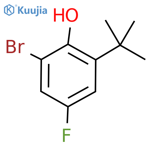 Phenol, 2-bromo-6-(1,1-dimethylethyl)-4-fluoro- structure