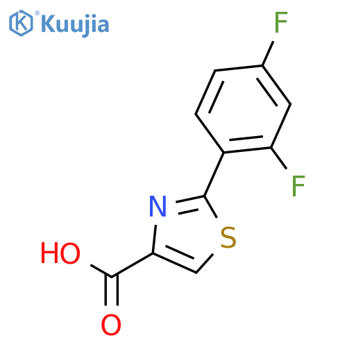 2-(2,4-Difluorophenyl)thiazole-4-carboxylic acid structure
