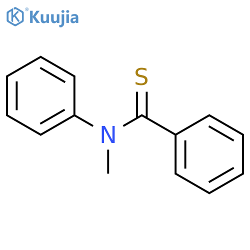 Benzenecarbothioamide, N-methyl-N-phenyl- structure