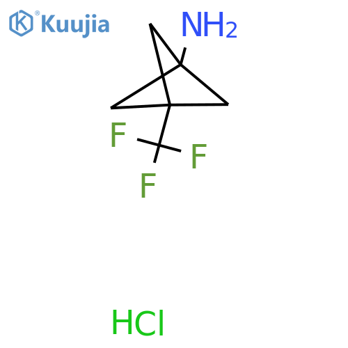 3-(Trifluoromethyl)bicyclo[1.1.1]pentan-1-amine hydrochloride structure