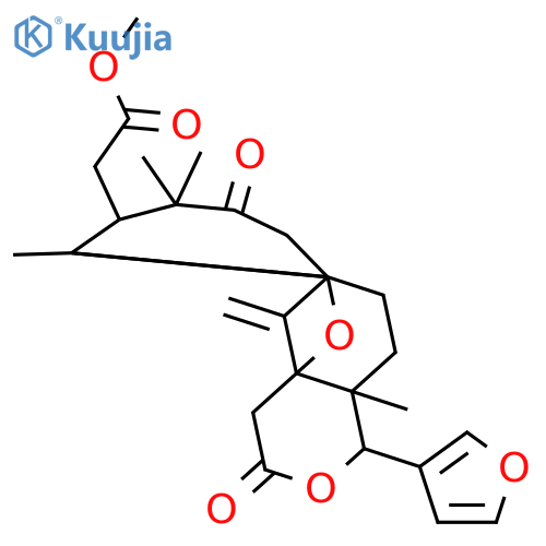 7,12a-Methano-2H,4H-pyrano[4,3-b][1]benzoxocin-8-aceticacid, 4-(3-furanyl)dodecahydro-4a,7a,9,9-tetramethyl-13-methylene-2,10-dioxo-,methyl ester, (4S,4aS,7R,7aR,8R,11aS,12aS)- structure