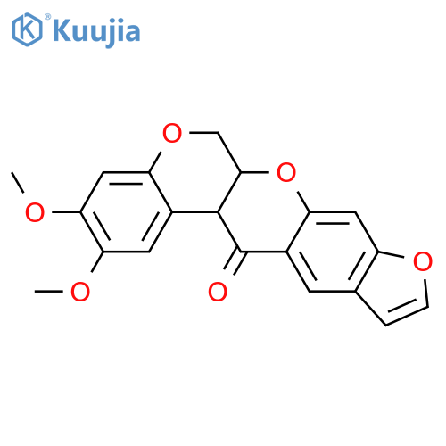 [1]Benzopyrano[3,4-b]furo[3,2-g][1]benzopyran-13(6H)-one,6a,13a-dihydro-2,3-dimethoxy- (8CI,9CI) structure