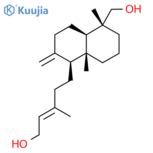 (1R,8aα)-Decahydro-5β-[(E)-5-hydroxy-3-methyl-3-pentenyl]-1,4aβ-dimethyl-6-methylene-1α-naphthalenemethanol structure