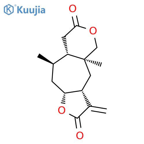 Furo[2',3':5,6]cyclohepta[1,2-c]pyran-2,7(3H,4H)-dione,octahydro-4a,9-dimethyl-3-methylene-, (3aR,4aS,8aS,9R,10aR)- structure