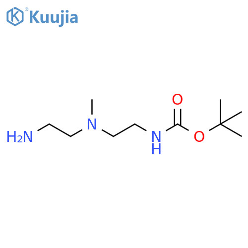 {2-(2-amino-ethyl)-methyl-amino-ethyl}-carbamic Acid tert-butyl ester structure