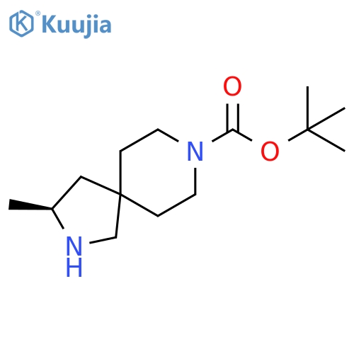 tert-butyl (3S)-3-methyl-2,8-diazaspiro[4.5]decane-8-carboxylate structure
