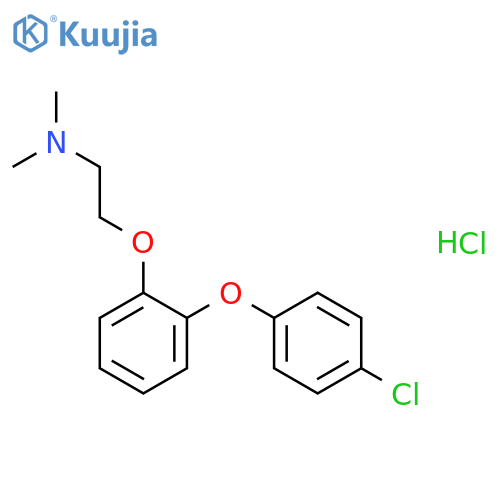 Ethanamine,2-[2-(4-chlorophenoxy)phenoxy]-N,N-dimethyl-, hydrochloride (1:1) structure