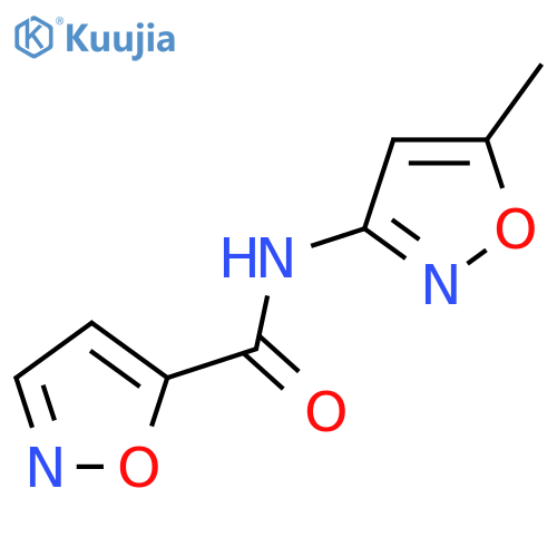 N-(5-methyl-1,2-oxazol-3-yl)-1,2-oxazole-5-carboxamide structure
