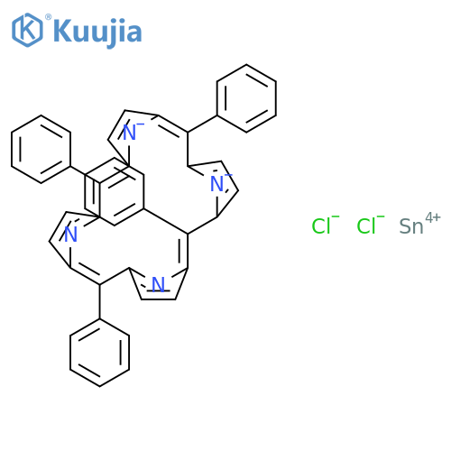 Tin,dichloro[5,10,15,20-tetraphenyl-21H,23H-porphinato(2-)-kN21,kN22,kN23,kN24]-, (OC-6-12)- structure
