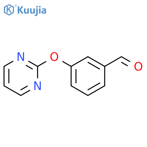 3-(Pyrimidin-2-yloxy)benzaldehyde structure