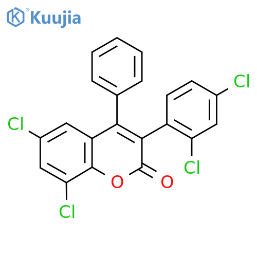 6,8-Dichloro-3(2',4'-dichlorophenyl)-4-phenylcoumarin structure