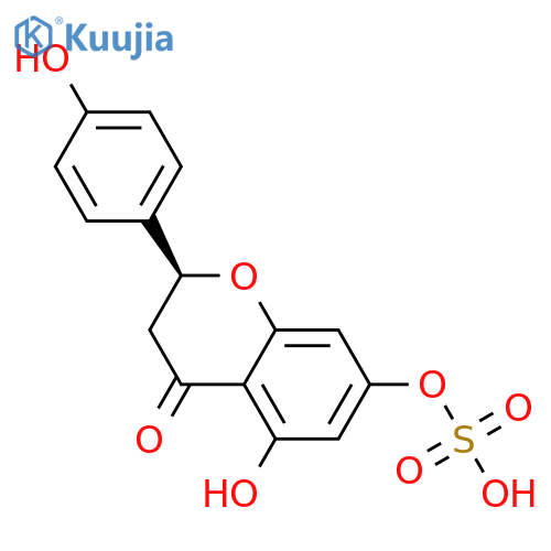 5,7,4'-Trihydroxyflavanone 7-sulfate structure