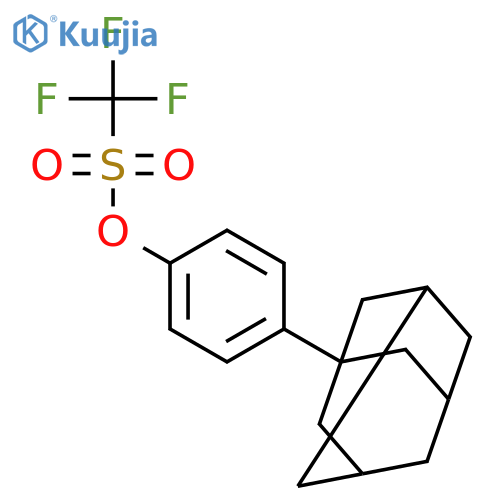 1-(4-trifluoromethanesulfonyloxyphenyl)adamantane structure