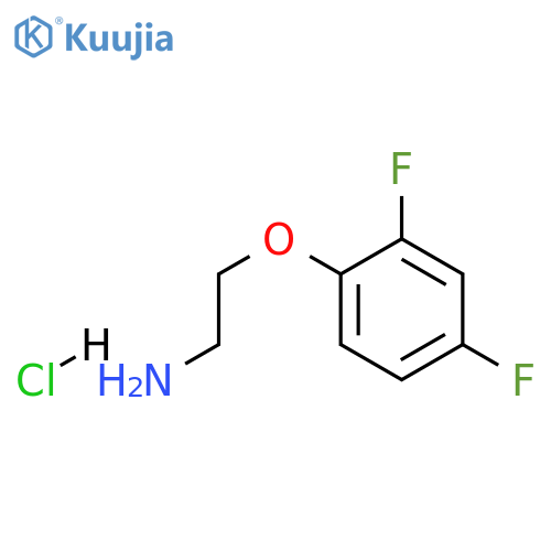 1-(2-aminoethoxy)-2,4-difluorobenzene hydrochloride structure
