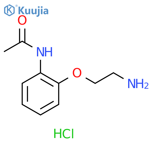 N-[2-(2-aminoethoxy)phenyl]acetamide hydrochloride structure