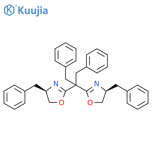 (S)-4-Benzyl-2-(2-((R)-4-benzyl-4,5-dihydrooxazol-2-yl)-1,3-diphenylpropan-2-yl)-4,5-dihydrooxazole structure