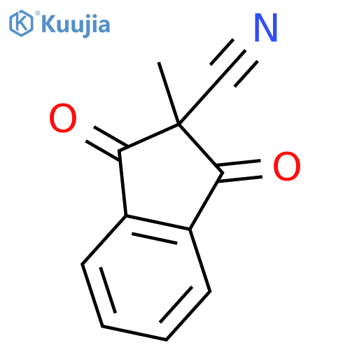 2-Methyl-1,3-dioxo-2,3-dihydro-1H-indene-2-carbonitrile structure