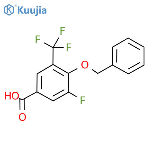 4-(Benzyloxy)-3-fluoro-5-(trifluoromethyl)benzoic acid structure