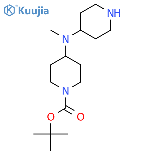 tert-butyl 4-(methyl(piperidin-4-yl)amino)piperidine-1-carboxylate structure