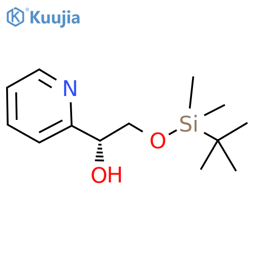 (1R)-2-[tert-butyl(dimethyl)silyl]oxy-1-(2-pyridyl)ethanol structure