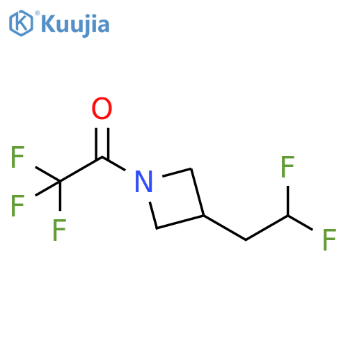 1-[3-(2,2-Difluoroethyl)-1-azetidinyl]-2,2,2-trifluoroethanone structure