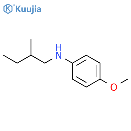 4-methoxy-N-(2-methylbutyl)aniline structure