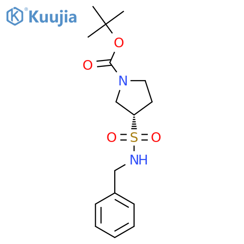tert-butyl (3S)-3-(benzylsulfamoyl)pyrrolidine-1-carboxylate structure