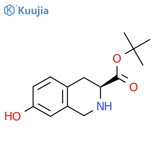 tert-butyl (3S)-7-hydroxy-1,2,3,4-tetrahydroisoquinoline-3-carboxylate structure