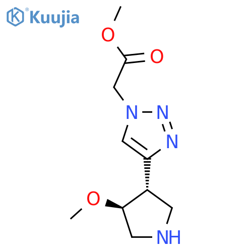 rac-methyl 2-{4-(3R,4R)-4-methoxypyrrolidin-3-yl-1H-1,2,3-triazol-1-yl}acetate structure