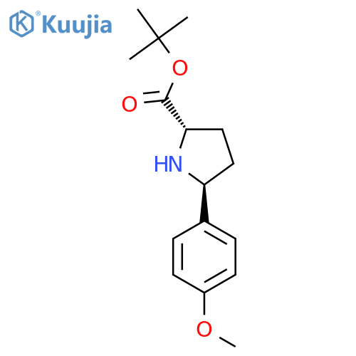 tert-butyl (2S,5S)-5-(4-methoxyphenyl)pyrrolidine-2-carboxylate structure