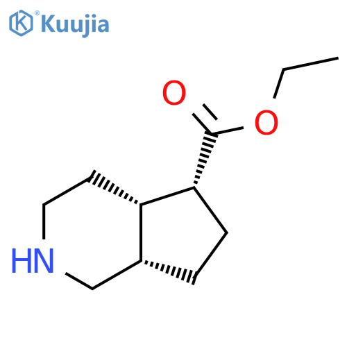 rac-ethyl (4aR,5S,7aR)-octahydro-1H-cyclopentacpyridine-5-carboxylate structure