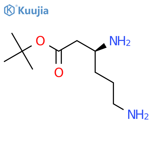 tert-butyl (3S)-3,6-diaminohexanoate structure