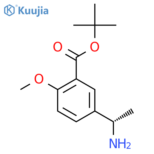 tert-butyl 5-(1S)-1-aminoethyl-2-methoxybenzoate structure