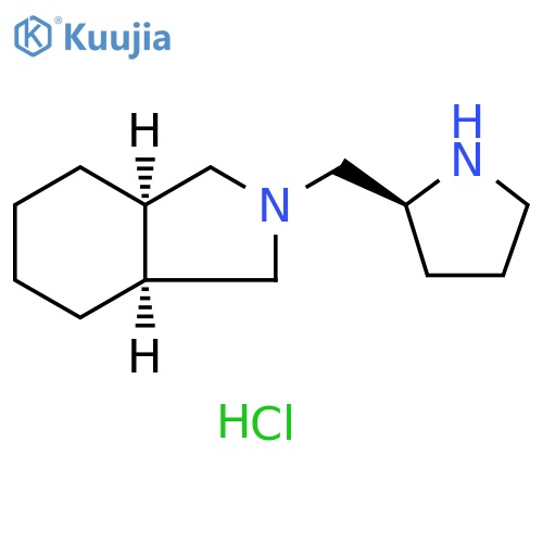 (3aR,7aS)-2-{[(2S)-pyrrolidin-2-yl]methyl}-octahydro-1H-isoindole dihydrochloride structure