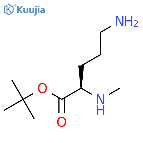 tert-butyl (2R)-5-amino-2-(methylamino)pentanoate structure
